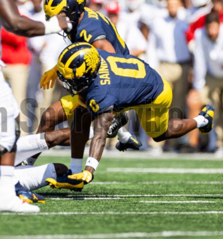 Michigan's Sainristil makes a play vs Rutgers 2023