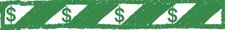Green border with dollar signs