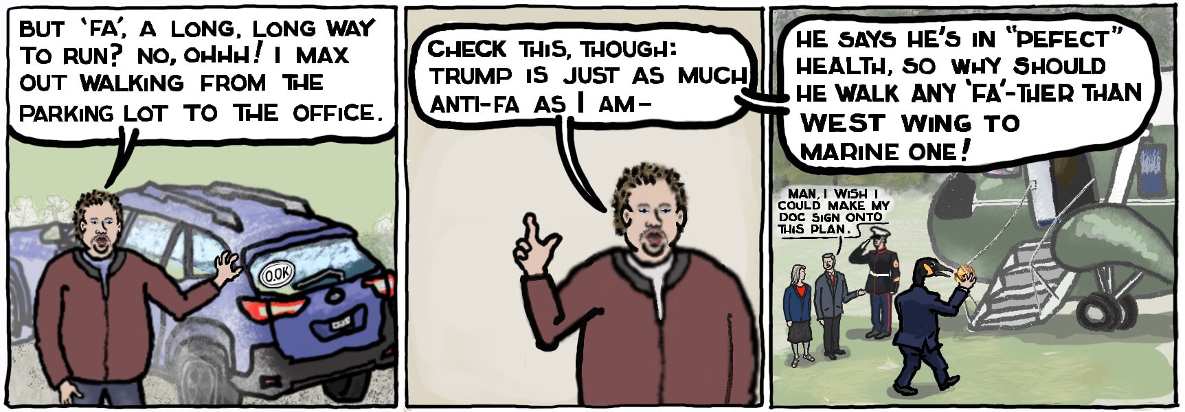 man explains how he thinks trump is antifa